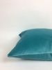 aqua green velvet pillow case // turquoise velvet cushion | Pillows by velvet + linen