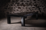 Black Oak and Teak, Dining / Ping Pong Table & Benches | Dining Table in Tables by NO AGE FURNITURE STUDIO