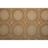 Vintage Neutral Tan Central Asian Suzani Textile, Embroidere | Tablecloth in Linens & Bedding by Vintage Pillows Store