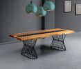 Wooden Table - Custom Live Edge Table - Handmade Wood Table | Dining Table in Tables by Tinella Collection. Item composed of walnut and metal in contemporary or mediterranean style
