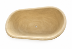 Travertine Stone Bathtub | 70" Luxury Freestanding Natural Stone Soaking Tub | Water Fixtures by Vero Marble