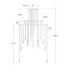 QZ2705 Hailee Sculpted Handcrafted Chandelier | Chandeliers by Alan M