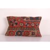 Muted Carpet Rug Pillow, Vintage Brick Red Pastel Ethnic Tur | Cushion in Pillows by Vintage Pillows Store