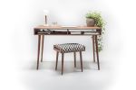 Modern Walnut Desk with Open Cubbies | Tables by Manuel Barrera Habitables. Item made of walnut