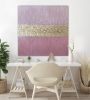 Abstract gold pink painting pink wall art pink textured | Oil And Acrylic Painting in Paintings by Berez Art. Item made of canvas