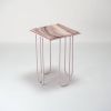 LoLa - Pink onyx side table | Tables by DFdesignLab - Nicola Di Froscia. Item made of steel compatible with contemporary and modern style