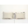 Ikat Blue Polka Dot Pillow Pillow Cover - Set of Two Silk | Sham in Linens & Bedding by Vintage Pillows Store. Item composed of fabric