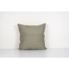 Vintage Gray Striped Organic Hemp Kilim Pillow, Handwoven Ki | Cushion in Pillows by Vintage Pillows Store