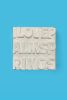 I Love Palm Springs 5"x5" | Mixed Media in Paintings by Emeline Tate. Item composed of canvas & synthetic