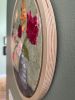 Circular Floral "Keeping Balanced" 12 inches | Oil And Acrylic Painting in Paintings by Katie Willes. Item made of wood with synthetic