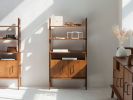 Mid Century Modern Bookcase, Custom Storage Unit,Home Office | Book Case in Storage by Plywood Project. Item composed of oak wood in minimalism or mid century modern style