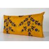 Suzani Long Lumbar Pillow Case Fashioned from a Mid-20th Cen | Cushion in Pillows by Vintage Pillows Store