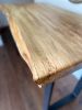 Custom Made Spalted Maple Live Edge Sofa Bar Table | Console Table in Tables by Good Wood Brothers. Item composed of maple wood & metal compatible with mid century modern style