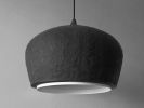 Pendant light "Balance" black, wide | Pendants by Donatas Žukauskas. Item made of metal with paper works with contemporary & industrial style