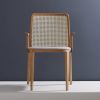 "Wing" CW3 . Arms, Nt Cane, Textile | Dining Chair in Chairs by SIMONINI. Item made of wood & fabric