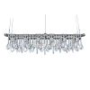 Industrial Banqueting Linear Suspension Blk Steel Chandelier | Chandeliers by Michael McHale Designs. Item composed of metal and glass