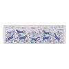 Silk Suzani Blue Table Runner, Animal Pictorial Silk on Silk | Tablecloth in Linens & Bedding by Vintage Pillows Store