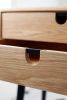 Bedside Table - Two drawers and Retro Legs | Tables by Manuel Barrera Habitables. Item composed of oak wood in scandinavian style