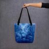 Tote Bag - Thunder - Dramatic Blue Storm Cloud Art | Work by Eman's Gallery
