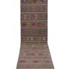Vintage Extra Long Turkish Kilim Runner - Hallway and Stair | Runner Rug in Rugs by Vintage Pillows Store. Item made of wool & fiber