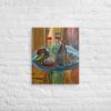 Canvas Print - Table of Echoes - Surrealist Interior Scene | Work by Eman's Gallery