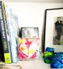 Acrylic Block Heart Painting: Loud Love (No. 2 of 10) | Mixed Media in Paintings by carrie song