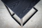 Black Industrial C-table | Side Table in Tables by Hazel Oak Farms. Item composed of wood and steel
