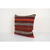 Anatolian Square Striped Kilim pillow cover | Sham in Linens & Bedding by Vintage Pillows Store. Item made of cotton