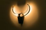 Bull Skull wall light | Sconces by Next Level Lighting. Item composed of wood and metal