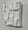 Time To Play 4" x 4" | Mixed Media in Paintings by Emeline Tate. Item made of canvas & synthetic