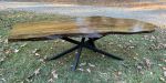 Custom order Louisiana sinker cypress solid slab dinning table | Dining Table in Tables by Pelican State Woodworks