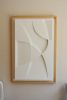 No. 16 Japandi Plaster Wall Relief - Scandinavian Neutral Decor | Wall Sculpture in Wall Hangings by Joseph Aurelius