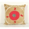 Suzani Bedding Pillow Cases Fashioned from a Vintage Suzani | Sham in Linens & Bedding by Vintage Pillows Store. Item composed of fabric