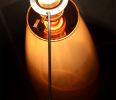 SERAFINA Lamp· Rose Quartz+Charcoal+Copper | Table Lamp in Lamps by LUMi Collection. Item composed of copper and glass