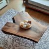 Live Edge Custom Solid Wooden End Coffee Table | Tables by Ironscustomwood. Item composed of walnut and metal