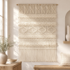 Extra Large Fiber Artwork - EDA | Wall Hangings by Rianne Aarts / Teddy and Wool Studio. Item made of cotton & fiber
