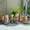 Glass Blown Rainbow Mini Vase | Vases & Vessels by Maria Ida Designs. Item made of glass