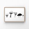 Mushrooms Art Print, Autumn Illustration Print | Prints by Carissa Tanton. Item composed of paper