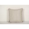 Ikat Velvet Pillow Cover, Square Taupe and Blue Silk Velvet | Sham in Linens & Bedding by Vintage Pillows Store. Item composed of fabric & fiber