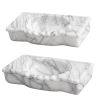 Unique Classic-Midcentury Design Wall mounted Carrara Marble Sink | Water Fixtures by AYMARBLEDESIGN LLC
