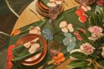Blossom Table Runner | Linens & Bedding by OSLÉ HOME DECOR. Item composed of fabric