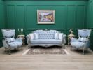 French Style Living Room Set/ Distressed wood Finish/ Hand C | Couch in Couches & Sofas by Art De Vie Furniture