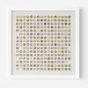Two Hundred and Fifty Six London Map Dots Collage With Gold Leaf | Paintings by Amelia Coward