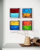 ECHOES 002 - 20x20cm | Oil And Acrylic Painting in Paintings by Lara Spadetto Art