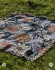 IVI - Cannabis All Over Floral Jacquard Woven Blanket | Linens & Bedding by Sean Martorana. Item composed of cotton