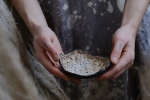 Wabi-sabi lava rock bowl | Dinnerware by Laima Ceramics. Item composed of stoneware