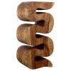 Haussmann® Wood Wave Verve Accent Snake Table 12x14x30 in | End Table in Tables by Haussmann®