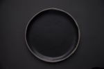 BLACK on GREY , Handmade handcrafted anthracite stoneware | Plate in Dinnerware by Laima Ceramics. Item composed of stoneware in minimalism or contemporary style