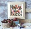 Irises flowers oil painting original art, Floral painting | Oil And Acrylic Painting in Paintings by Natart. Item made of wood & synthetic compatible with contemporary style