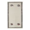 Vintage Floral Aubusson Unusual Kilim Rug - Embroided | Runner Rug in Rugs by Vintage Pillows Store. Item composed of fabric